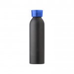 Fles met matte afwerking en siliconen band kleur blauw tweede weergave