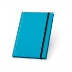 Bedrukte notitieboekjes in neonkleuren kleur lichtblauw
