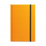 Bedrukte notitieboekjes in neonkleuren kleur oranje eerste weergave