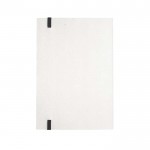 A5 Notitieboekje van gerecycled melkpak met elastiek kleur zwart tweede weergave