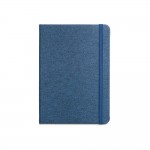 Gepersonaliseerd notitieboek met RPET kaft kleur blauw eerste weergave