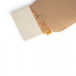 Duurzaam notitieboek met kurken kaft kleur ivoor derde weergave