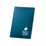 A5 waterdicht notitieboek van steenpapier met logo kleur blauw afbeelding met logo