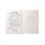 Milieuvriendelijk notitieboek met harde kaft kleur naturel derde weergave