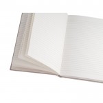Milieuvriendelijk notitieboek met harde kaft kleur naturel vierde weergave