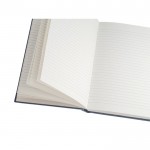 Duurzaam notitieboek met harde kaft kleur blauw vierde weergave