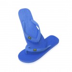 Bedrukte slippers met Braziliaanse vlag kleur blauw