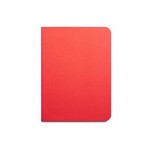 Gerecycled papieren notitieblok met logo kleur rood eerste weergave