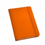 Glad A5 notitieboekje met logo Oranje