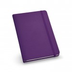 Glad A5 notitieboekje met logo  kleur paars