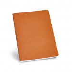 Gerecyclede A5 notitieboekjes met logo, 40 pag. kleur oranje
