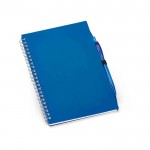 A5 notitieboekje met semi-harde kaft en spiraal kleur blauw