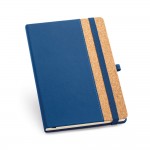 A5 notitieboekje met naam in hoesje kleur blauw eerste weergave