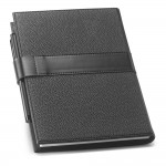 Stijlvol A5 notitieboekje voor bedrijven kleur zwart derde weergave