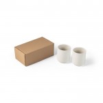 Set van twee mokken met doos kleur gebroken wit