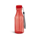 Flesvormige waterfles met logo kleur rood