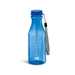 Flesvormige waterfles met logo kleur koningsblauw met logo