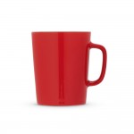 Porseleinen koffiemok met logo kleur rood eerste weergave