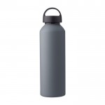 Fles van gerecycled aluminium met matte en handvat 800 ml kleur grijs eerste weergave