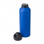 Fles van gerecycled aluminium met matte en handvat 800 ml kleur koningsblauw zesde weergave