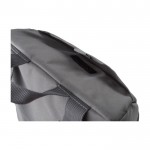 Thermos rugzak van gerecycled polyester met diverse vakken kleur grijs vijfde weergave