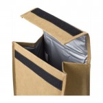 Isotherme tas van kraftpapier met handvat en klittenband kleur bruin vierde weergave