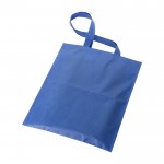 RPET non-woven boodschappentas met handvaten 70 gr/m2 kleur koningsblauw tweede weergave