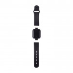 Multifunctionele draadloze smartwatch met verstelbare band kleur zwart eerste weergave