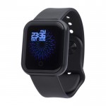 Multifunctionele draadloze smartwatch met verstelbare band kleur zwart tweede weergave
