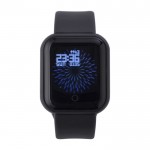 Multifunctionele draadloze smartwatch met verstelbare band kleur zwart derde weergave