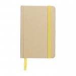 Notitieboekje van kraftpapier met gerecycled karton, ca. A6 kleur geel eerste weergave