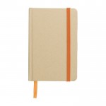 Notitieboekje van kraftpapier met gerecycled karton, ca. A6 kleur oranje eerste weergave