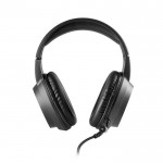 Uitschuifbare gaming-headset met verlichting en microfoon kleur zwart eerste weergave