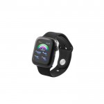 Waterdichte smartwatch met geïntegreerde HryFine app kleur zwart achtste weergave
