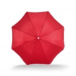 Kleurrijke parasol met logo kleur rood derde weergave