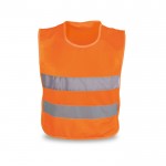 Veiligheidshesje met zijsluiting voor kinderen kleur oranje