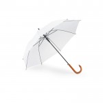 Goedkope paraplu met logo voor bedrijven kleur wit