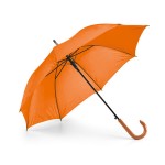 Goedkope paraplu met logo voor bedrijven kleur oranje