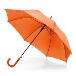 Bedrukte paraplu in diverse kleuren kleur oranje