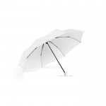 Reclame paraplu met bijpassend handvat kleur wit