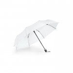 Opvouwbare paraplu met logo kleur wit