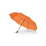 Opvouwbare paraplu met logo kleur oranje