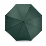 Automatische paraplu met logo van gerecycled materiaal kleur donkergroen tweede weergave
