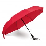 Opvouwbare paraplu met logo kleur rood