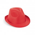Reclame hoed in leuke kleurtjes kleur rood