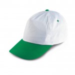 Tweekleurige cap met logo voor reclame kleur groen
