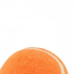 Rubberen hondenbal met logo  kleur oranje tweede weergave