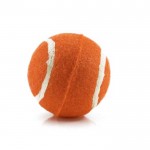 Rubberen hondenbal met logo  kleur oranje vijfde weergave