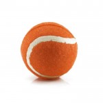 Rubberen hondenbal met logo  kleur oranje zesde weergave