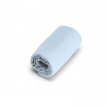 Rechthoekige handdoek van microvezel in tasje kleur lichtblauw tweede weergave